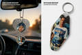 Custom Car Charm and Keychain Set